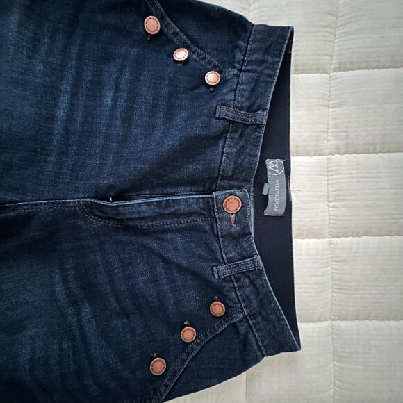 Wit & Wisdom High Rise Sailor Jeans with Button Detail - Picture 4 of 5